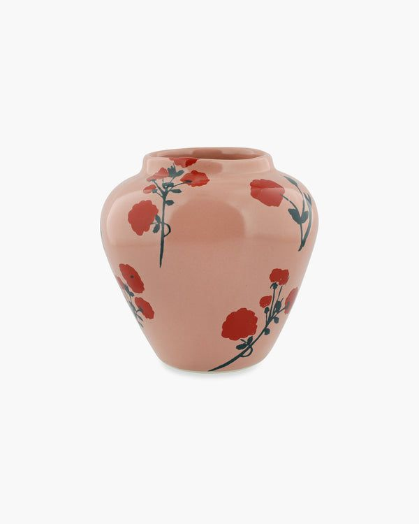 Modern Sculptural Curved Ceramic Vase