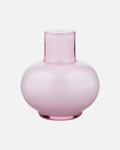 Elegant Soft Pink Round Glass Vase